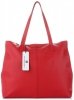 Bőr táska shopper bag Vittoria Gotti piros V5705